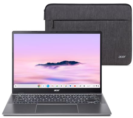 acer Chromebook Plus 514 Laptop mit Google AI - 14 Zoll WUXGA 1920 x 1080 IPS Touch mattes Display | Intel Core i3-1315U | 8GB LPDDR5 | 256GB SSD | Wi-Fi 7 | FHD Kamera | Chrome OS | CB514-5HT-33RD