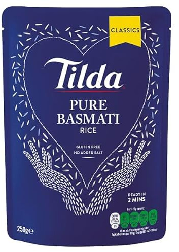 Tilda Microwave Pure Basmati Rice 250g | Case of 6
