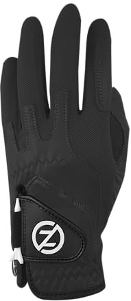 Zero Friction Herren Cabretta Elite Linke Hand Golfhandschuh, Einheitsgröße, Schwarz