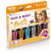 Moon Creations Tubos de pintura facial y corporal | 12ml | Sin escamas | Sin crueldad | Pintura facial para niños, adultos, disfraces, festivales, Halloween Caja de colores de aventura Costumes