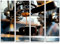 Paul Sinus Art Leinwandbilder | Bilder Leinwand 130x90cm 4 Teile professionelle Kaffeemaschine beim Brühen