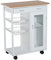HOMCOM Carro de Cocina Carrito de Servir Multiusos Estantería Carrito Auxiliar con Ruedas para Baño Dormitorio con Estantes Cestas Cajones 70x37x85cm Madera