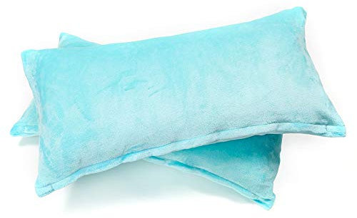 MALIKA Set 2er Kissenbezug Cashmer Touch Fleece Kissenhlle Sofakissen Kopfkissenbezug Kissenbezug Couchkissen, Gre:2X 40x40 cm Kissen, Designe:TRKISE