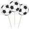 Football Cupcake Toppers 12/pk - Cake Decorations- Soccer - Picks - Pic