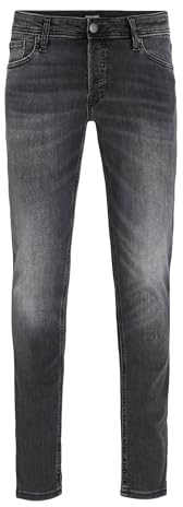 Jack & Jones Herren Slim Fit Jeans Glenn Skinny Tapered JJI Glenn ORIGINAL AM, Farben:Schwarz-2, Größe Jeans:34W / 30L