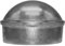 7,4 cm Maschendrahtzaunpfostenkappe – Verwendung für Pfosten mit Außendurchmesser von 7,4 cm – Aluminium-Kettenglied-Pfostenkappe (jeweils)