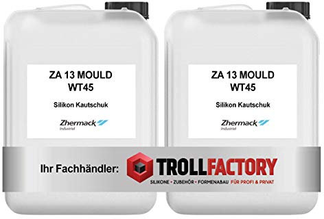 Zhermack Silicone Gomma ZA 13 Mould WT45 Shore durezza 13 Traslucido Morbido Dubliersilikon 10 kg