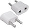CABLEPELADO Adaptador de Enchufe de EEUU a Enchufe Europeo | Adaptador de Corriente Americano a Europeo | Enchufe Viaje | 6A 125V | 10A 250V | Blanco | 1 Unidad