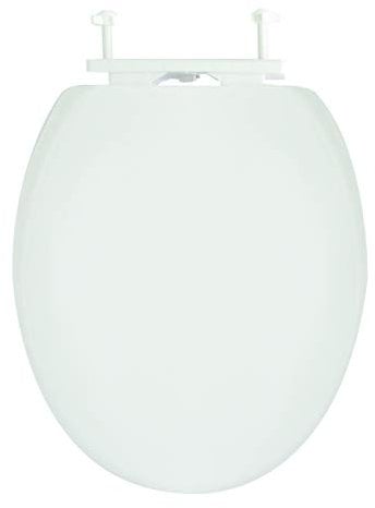 MSV WC-Sitz aus PP mit Absenkautomatik und Easy Clean New, Weiß, One Size