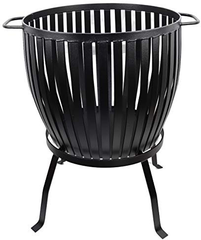 Feuerkorb FRANK Rund, wohlgeformt und absolut stabil massiv Ø:53cm Höhe 75cm, Feuerstelle, Grill, Lagerfeuer