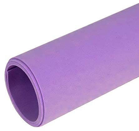 Moosgummi 90cm breit ab 0,5m 23 Farben Schaumgummi PE Schaumstoff Basteln Stoff, gerollter Versand, Farbe:flieder