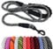 MayPaw Heavy Duty Rope Dog Lead, 3/4/5/6/7/8/10/12/15 FT Nylon Pet Training Leash, Soft Padded Handle Thick Lead for Large Medium Dogs (10 ft x 1/2, Black)