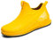 Wellington Boots Mens Short Ankle Wellies Waterproof Rubber Shoes Lightweight Womens Rain Boots Outdoor Fishing Garden Shoes Size 5-9 UK (9,Yellow)