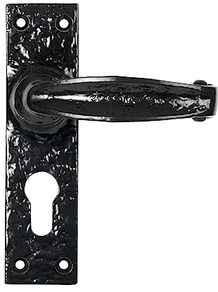 From The Anvil Black Lever Euro Lock Set