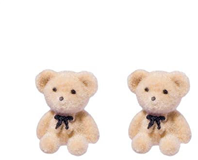Wudaizhi Koreanisch Kawaii Lustige Plüsch Kleine Hengste Ohrringe Niedliche Bleier Statement Zierter Ohrring Modeschmuck