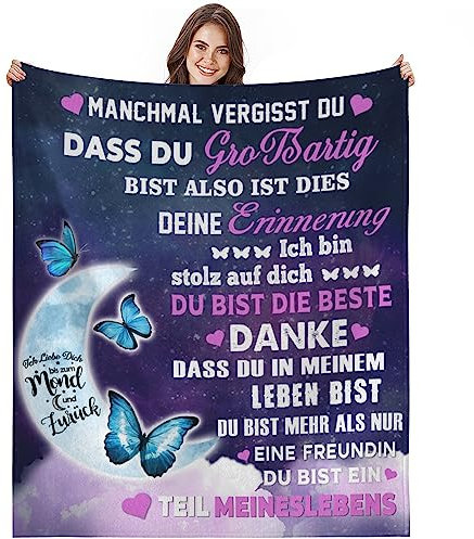 RESPRO Geschenke für Frauen,Freundschaftsgeschenke für weibliche Freunde, weiche Flanell werfen Decke Geschenke für Frauen Einzigartige Geschenke 60x50in, 130*150cm, Starry Butterfly