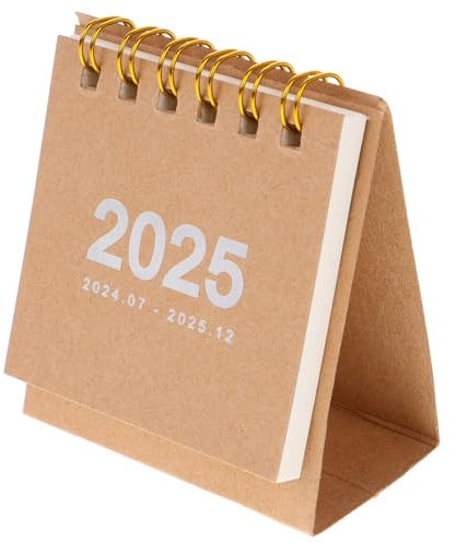 MAGICLULU Mini-Tischkalender 2023–2024 Kleiner Tischkalender Stehend Umklappbar 2023 Juli Bis 2024 Dezember Kalender Planer Mit Doppeldrahtbindung Zeitplankalender Für Das Heimbüro
