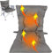 REDCAMP USB Soft Heated Seat with Padded Cushion for Chair,Portable Hot Seat Cushion Perfect for Various Folding Chairs for Outdoor Sports Beach Picnics, Dark Drey