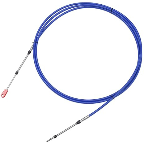 uxcell 1 cable de caja de control remoto de cambio del acelerador de 13 pies 157 pulgadas tipo marino 3300/33C con horquilla para motor fuera de borda Yamaha, sistema de dirección de motor, barco,