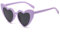 YAMEIZE Fashion heart Sonnenbrille für Damen Herren Rechteck UV400 Schutz Vintage Sonnenbrille