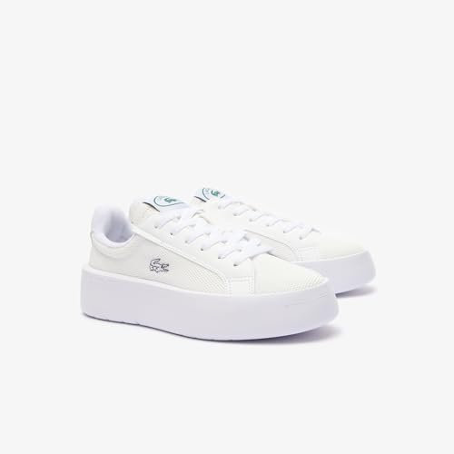 Lacoste [公式 ウィメンズ Carnaby Plat Lt 124 2 SFA, Zapatillas Deportivas Mujer, White, 24.0 cm