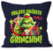 MoonWorks® Kissenbezug Grinch Weihnachten Mann Frau Paar mit Namen personalisierbar Geschenk lustig Weihnachtsmuffel Grinch Lady Navy Standard
