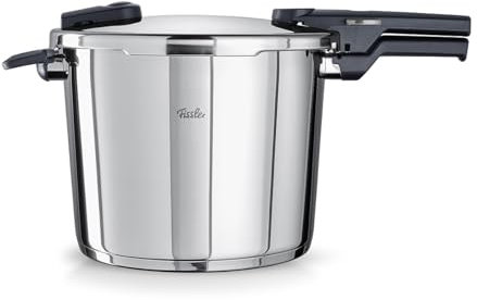 Fissler Vitaquick Autocuiseur (10 l, 26 cm) Marmite À Pression En Acier Inoxydable, 2 Niveaux De Cuisson, Fabrication En Allemagne, Compatible Induction