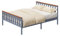 ELEGANT 4ft6 Bed Frame Bedroom Furniture Double Solid Wood Bed Frame, 137 x 190cm, Grey