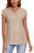 MINTLIMIT Damen Pailletten Tops Kurzarm V-Ausschnitt Top Party Club Shirt Cocktail Shirt (Hellgelb XXL)