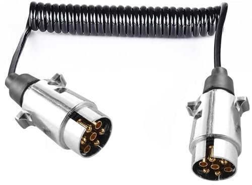 ETUKER Cable para Remolque 7Polos Cable de Extensión 2.4M 12V Alargador Cable Remolque 7 Pines para Coche RV