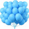 50 stück luftballons macaron blau, 30 cm/12 zoll 100% Naturlatex, Luftballons Helium Geeignet, für Luftballons Geburtstag Hochzeit Girlande & Ballon Bogen Regenbogen Party deko