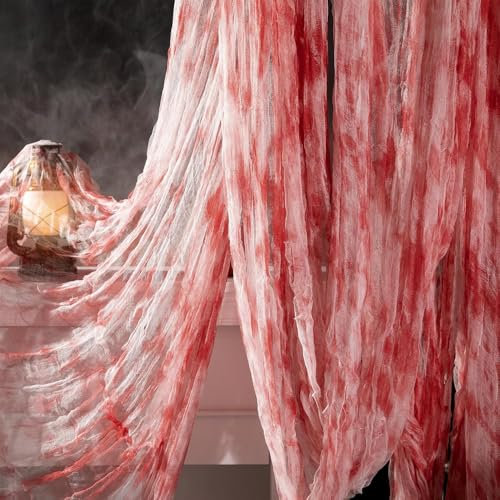 5x2.15M Halloween Gruseliges Tuch Dekorationen - Halloween Gruseliger Stoff,Gruseliges Tücher für Party Innen Außen Gruselhäuser Türen