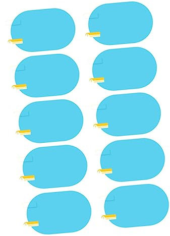 PLAFOPE 5paare Rückspiegel Schutzfolie Wasserdichte Anti-beschlag Folie Für Suv Trucks Klare Sicht Bei Regen Und Nebel Einfache Installation Universelles Design