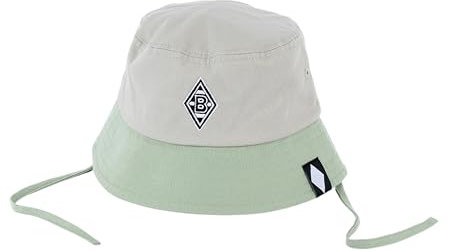 Borussia Mönchengladbach Unisex Kinder Fischerhut „Summer“ | Offizieller Fanartikel Fohlenshop | 100% Baumwolle, Grün Sonnenhut für Kinder Mütze für Kinder Anglerhut