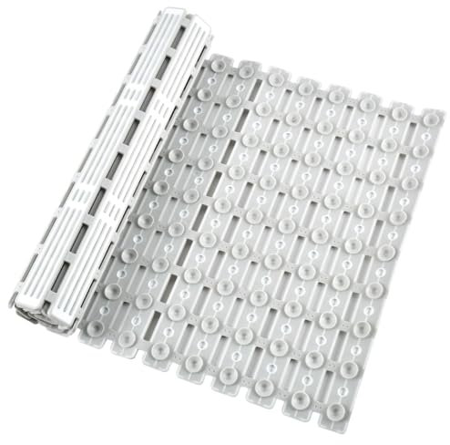 BUYGOO Tappetini Antiscivolo per Doccia Grigio 90×40cm Tappetino Antiscivolo Vasca da Bagno Pedana Doccia Antiscivolo Tappeto Doccia Antiscivolo Pedana Doccia Esterna con Ventose Lavabile in Lavatrice