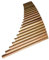 Panflöte aus Bambus C/G 16-Rohr Panflöte Natur Bitter Bamboo Panflöte Stimmlack mit Tasche(C)