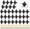 Kokone Gridwall Halterungen, 32 Stück, Gitter-Wandhalterung mit Schrauben für Gitterwände, Lamellengitter, Gitterplatten, schwarzes Metallgitter, Wandpaneele, Halterung, Garage, Zuhause
