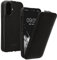 kalibri Flip Hülle Ultra Slim kompatibel mit Apple iPhone 16 - Leder Case Schutzhülle Tasche in Schwarz