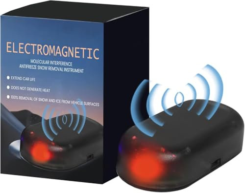 Antifreeze Electromagnetic Car Snow Removal Device, Molecular Interference Antifreeze Snow Removal Instrument,Portable Vehicle Microwave Deicing Instrument, Electromagnetic Wave Anti Freezing (B)