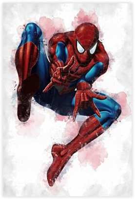 Spider Movie Man Across The Spider-Verse Poster 4 Leinwand Poster Schlafzimmer Dekoration Landschaft Büro Raumdekoration Geschenk Unframe: 12x18inch(30x45cm)