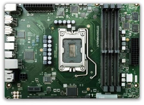 Motherboard Hauptplatine Schneidebrett - Technologisches Design für Ihre Küche Grüne elektronische Komponenten Prozessor Speicherkarten für Küche