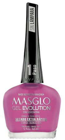 Masglo Evolution Gel Base Advanced Nutrition 13,5 ml, Base für Nägel, extra schnell trocknend, lange Haltbarkeit, Schritt 1