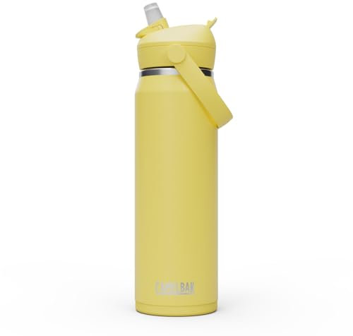 CamelBak Thrive Flip Straw Insulated Stainless Steel Water Bottle Yellow Bloom, 25oz