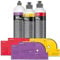 wortek - Koch Chemie Politur Set mit passendem Foam Pad und Poliertuch: Heavy Cut + Fine Cut + Micro Cut Koch Chemie Polituren (3x Pad 150mm + Politur 250ml + ohne Poliertücher)
