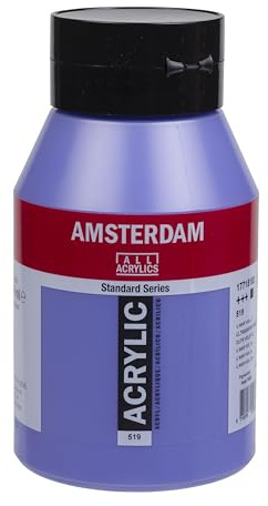 Amsterdam Standard Series Acrylic Paint Jar 1000 ml - Ultramarine Violet Light 519 - Opaque Lightfast Color