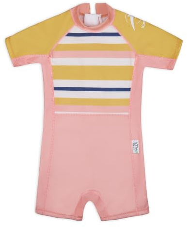 Konfidence Kids Swimsuit/UV Sunsuit - Eco Swimming Costume Made with e-Flex (Gelato Rose, 6-7Years)