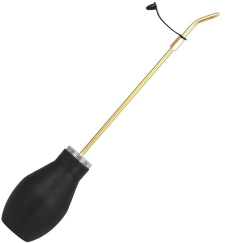 Regadera de 35, 5 cm (14 pulgadas) de altura con tubo de cobre flexible y boquilla larga para plantas colgantes. Botella de riego para interiores que proporciona una hidratación precisa de las