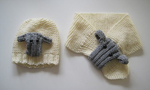 Strickanleitung Schaf Schal und Mütze für Babys und Kinder bis zu 2 Jahren: Ideal für Anfänger
