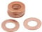 X AUTOHAUX 10 Pcs 10mm Inner Dia Copper Washers Flat Sealing Gaskets Rings