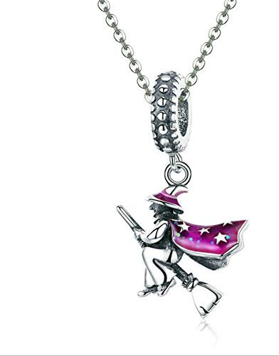 Hexen-Charm, 925er Sterlingsilber, Halloween-Charm, Geschenk für Pandora-Charm-Armband